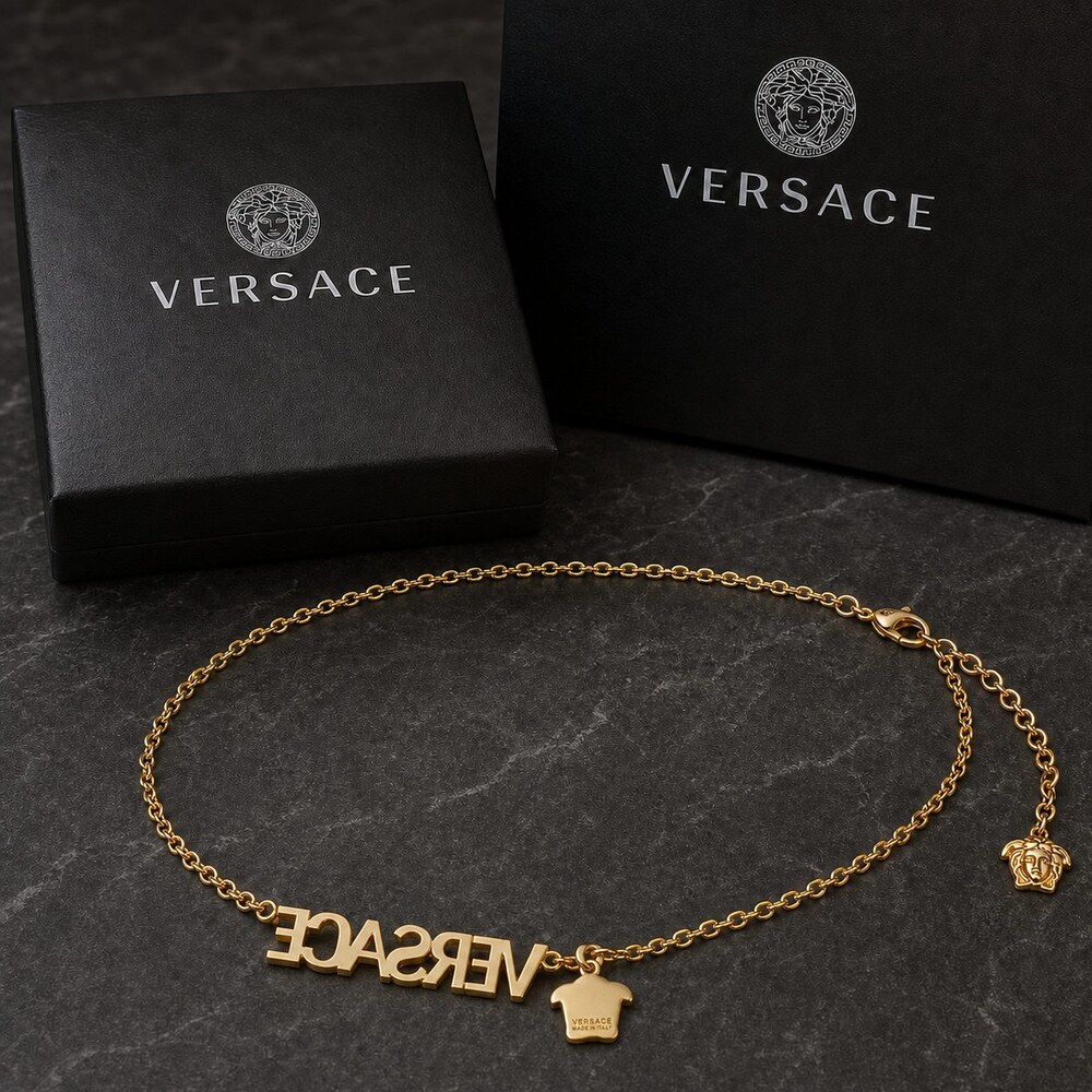 Versace Bold Statement Necklace Style 4 | New with Box - Picture 4 of 9